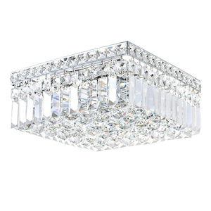 4 Light Flush Mount with Chrome Finish - 902554