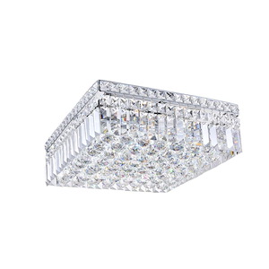5 Light Flush Mount with Chrome Finish - 902556