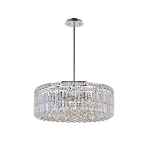 10 Light Chandelier with Chrome Finish - 902568