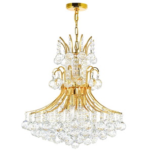 10 Light Chandelier with Gold Finish - 902599