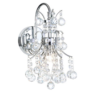 1 Light Wall Sconce with Chrome Finish - 902601
