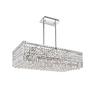 10 Light Chandelier with Chrome Finish - 902619