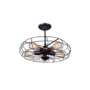 Pamela - 5 Light Flush Mount-12 Inches Tall and 19 Inches Wide - 1277222