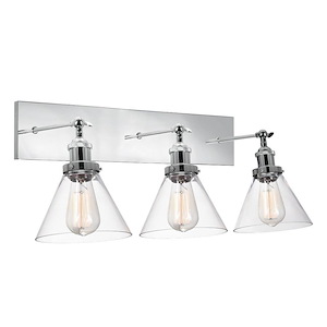 Eustis - 3 Light Wall Sconce-12 Inches Tall and 24 Inches Wide - 1342903