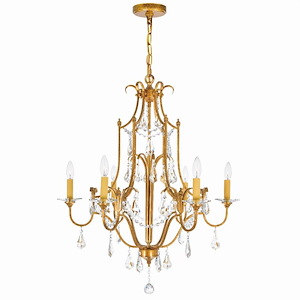 6 Light Chandelier with Oxidized Bronze Finish - 903095