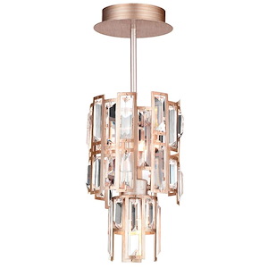 3 Light Mini Pendant with Champagne Finish - 903255