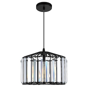 1 Light Chandelier with Black Finish - 903392