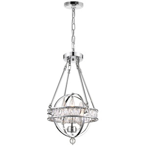 3 Light Chandelier with Chrome Finish - 903420