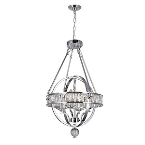 4 Light Chandelier with Chrome Finish - 903421