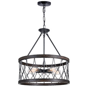 5 Light Chandelier with Gun Metal Finish - 903450