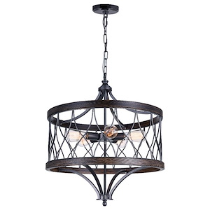 5 Light Chandelier with Gun Metal Finish - 903451