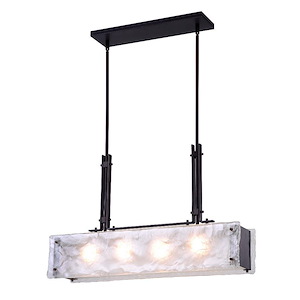 4 Light Chandelier with Black Finish - 903471