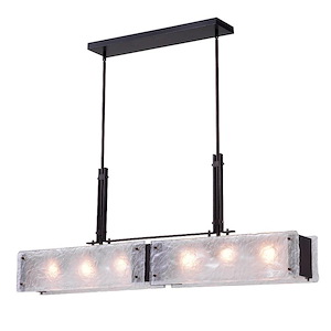 6 Light Chandelier with Black Finish - 903472