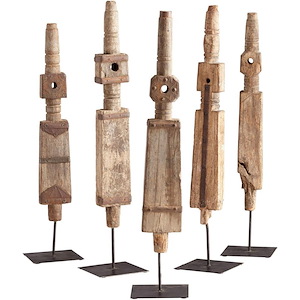 Rustic Todem - Large sculpture - 5 Inches Wide by 23.75 Inches High - 845053