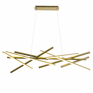 Carly - 62W 1 LED Chandelier-10.75 Inches Tall and 55 Inches Wide - 1331611