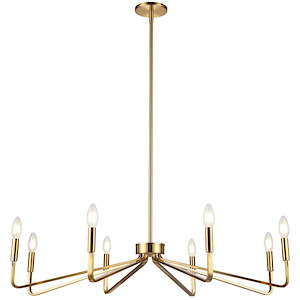 Clayton - 8 Light Chandelier In Contemporary Style-6 Inches Tall and 38 Inches Wide - 1263084