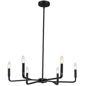Colette - 6 Light Chandelier In Contemporary Style-5.25 Inches Tall and 24 Inches Wide - 1294474