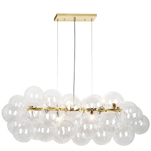 Comet - 10 Light Chandelier In Contemporary Style-15.75 Inches Tall and 41 Inches Wide - 1263086