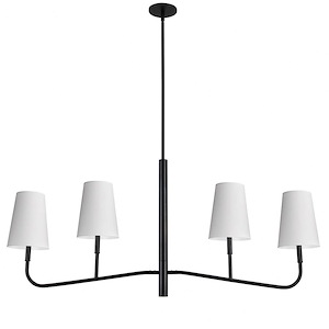 Eleanor - 4 Light Chandelier In  Style-18 Inches Tall and 53 Inches Wide - 1294532