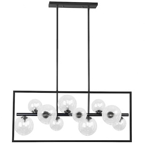 Glasgow - 10 Light Pendant In Modern Style-14 Inches Tall and 33 Inches Wide - 1263109