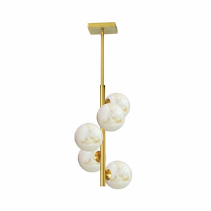 Giovanna - 5 Light Pendant-17.25 Inch Tall and 10.5 Inch Wide - 1375077