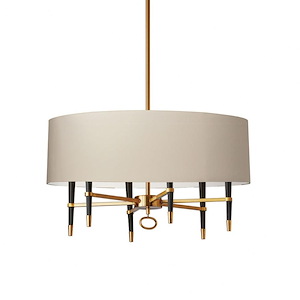 Langford - 6 Light Pendant with Drum Shade - 724290