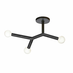Morgan - 3 Light Semi-Flush Mount-9.75 Inch Tall and 21.75 Inch Wide - 1375083