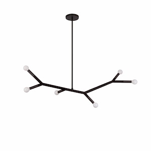 Morgan - 6 Light Pendant-13.5 Inch Tall and 39.25 Inch Wide - 1375084