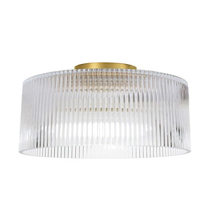 Nadine - 60W 1 LED Flush Mount-6.25 Inch Tall and 11.75 Inch Wide - 1364337