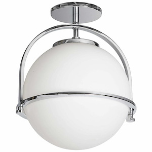 Paola - 1 Light Semi-Flush Mount-13 Inches Tall and 11.5 Inches Wide - 1331634