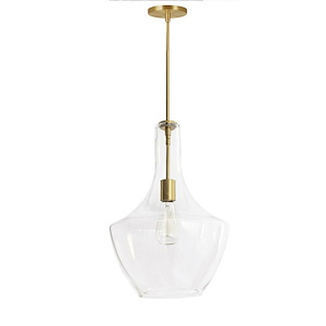 Petalite - 1 Light Pendant In Contemporary Style-17.75 Inches Tall and 12.5 Inches Wide - 1263154