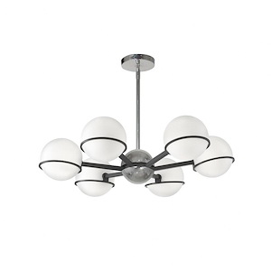 Sofia - 6 Light Chandelier In Modern Style-6.25 Inches Tall and 28 Inches Wide - 1263169