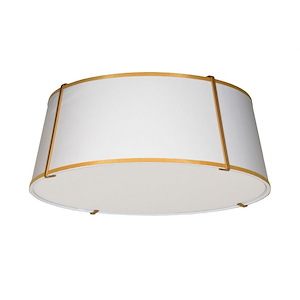 Trapezoid - 4 Light Trapezoid Flush Mount - 1052908