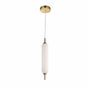 Typha - 10W 1 LED Pendant-14.25 Inches Tall and 2.5 Inches Wide - 1343079