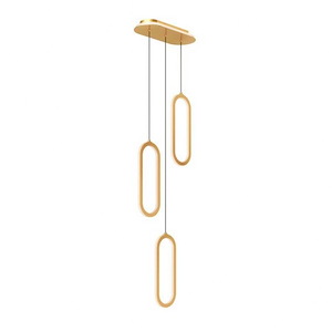 Atom - 120W 3 5CCT LED Vertical Pendant-17 Inches Tall and 7 Inches Wide - 1337704