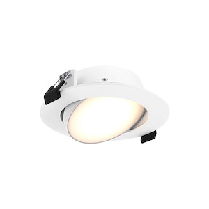 Fusion - 10W 1 5CCT LED Round Recessed Gimbal-1.5 Inches Tall and 5 Inches Wide - 1337713