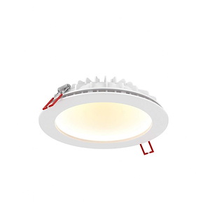 12W 1 LED Round Indirect Recessed Light-3.5 Inches Tall and 7.1 Inches Wide - 1253627