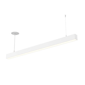 Boulevard - 347V 40W 1 LED Linear Flush Mount-2.5 Inch Tall and 47.13 Inch Length - 1418259