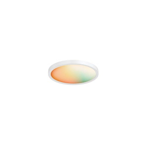 Smart - 10W 1 LED CCT Selectable Flush Mount-1 Inches Tall and 8 Inches Wide - 1253440