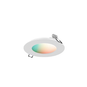 Smart - 10W 1 LED Recessed Panel Light-0.75 Inches Tall and 4.75 Inches Wide - 1272476