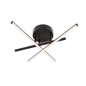 Asterisk - 45W 3 LED Three Branch Flush Mount-5 Inches Tall and 5.9 Inches Wide - 1337774