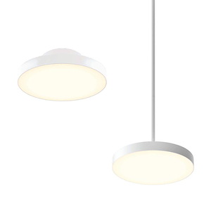 Fusion - 25W 1 LED 2-in-1 Flush Mount/Pendant-1 Inch Tall and 12 Inch Wide - 1418119
