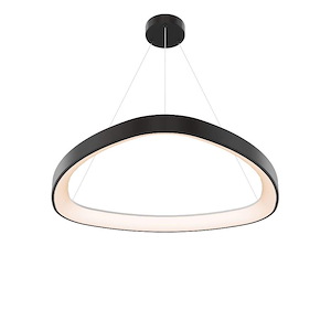 Pyra - 80W 1 5CCT LED Triangle Pendant-2 Inches Tall and 34 Inches Wide - 1337783