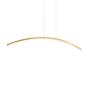 Sway - 24W 1 CCT LED Curved Pendant-125.6 Inches Tall and 4.33 Inches Wide - 1337790