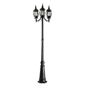 Hacienda - Three Light Outdoor Post Lantern - 13717