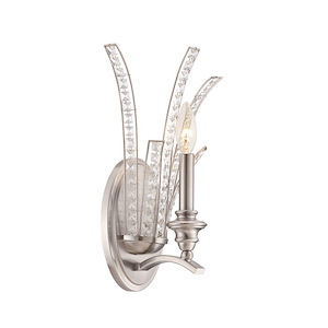 Grand Plazza - 1 Light Wall Sconce-14 Inch Tall and 5 Inch Wide - 1376104