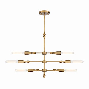 Louise - 6 Light Island-21.5 Inches Tall And 28.5 Inches Wide - 1212040