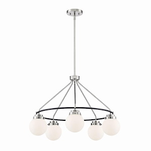 Elle - 5 Light Chandelier-20.5 Inches Tall And 28 Inches Wide - 1090916