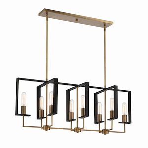 Chicago Pm - 8 Light Island-15 Inches Tall And 38 Inches Wide - 1090894