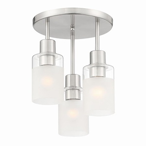 Cedar Lane - 3 Light Semi-Flush Mount-13.75 Inches Tall and 11 Inches Wide - 1090884